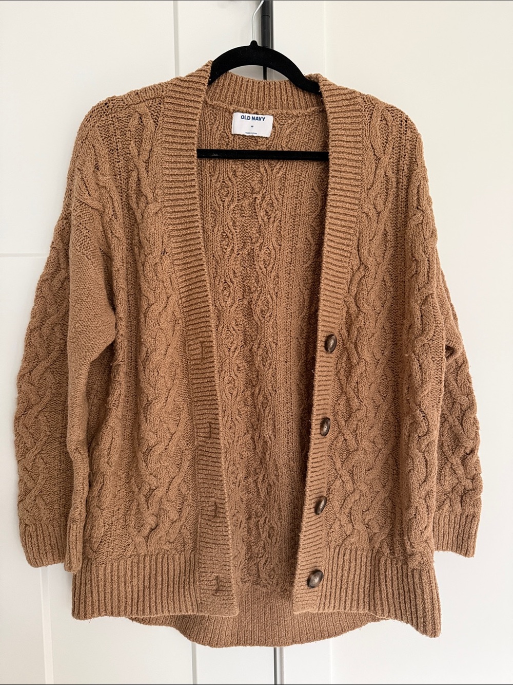cable knit cardigan